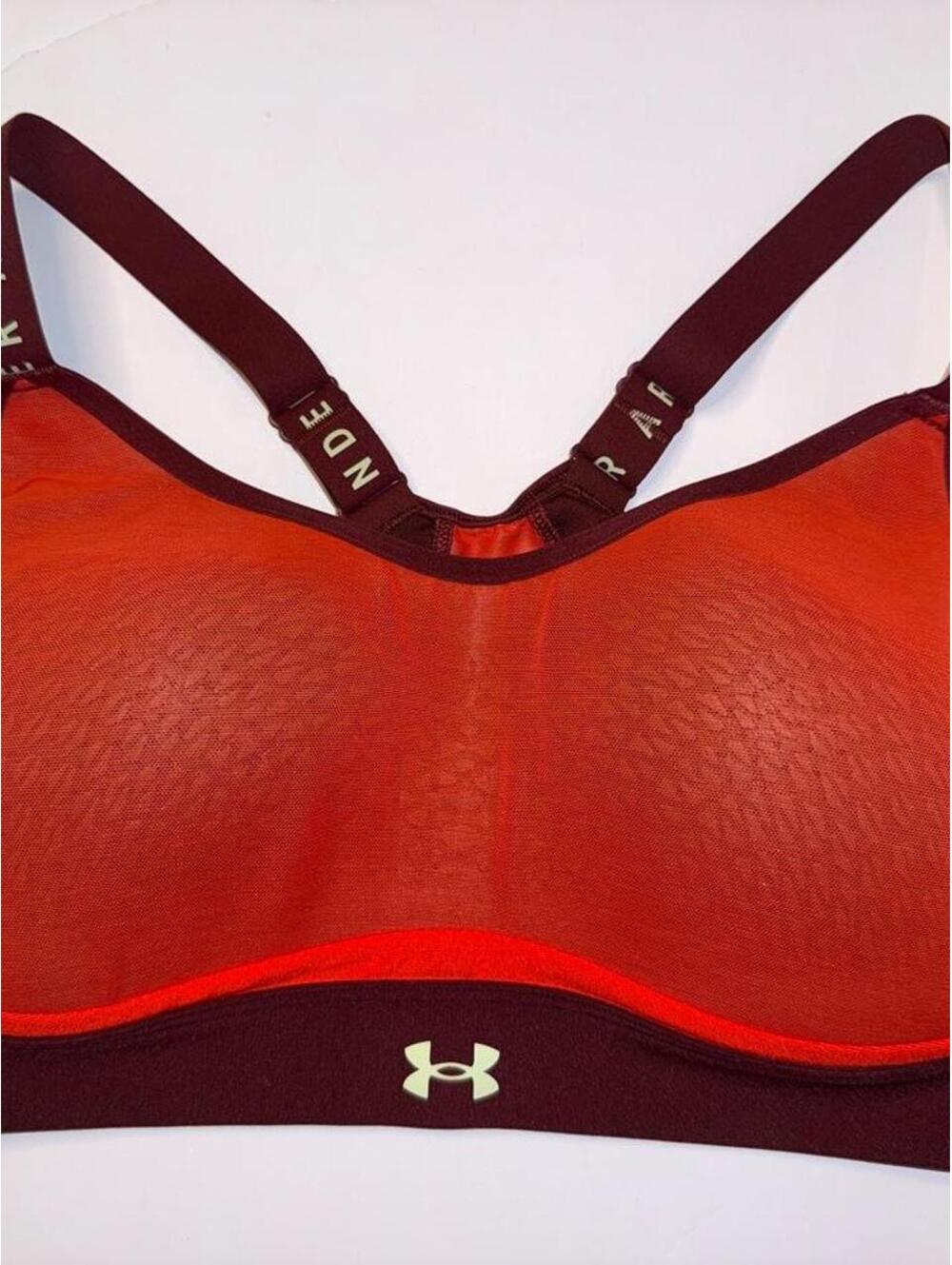 Under Armour Women's UA Infinity Low fitted Sports Bra in branded straps mesh